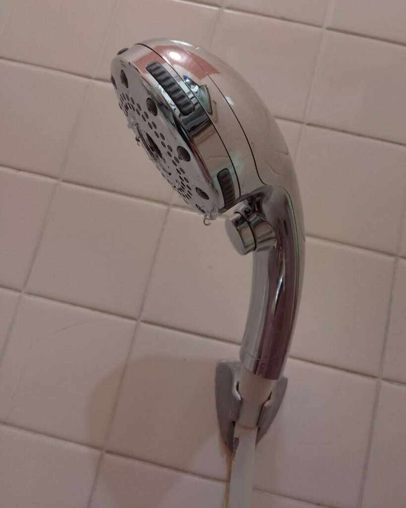 水圧の弱いミストシャワーヘッド